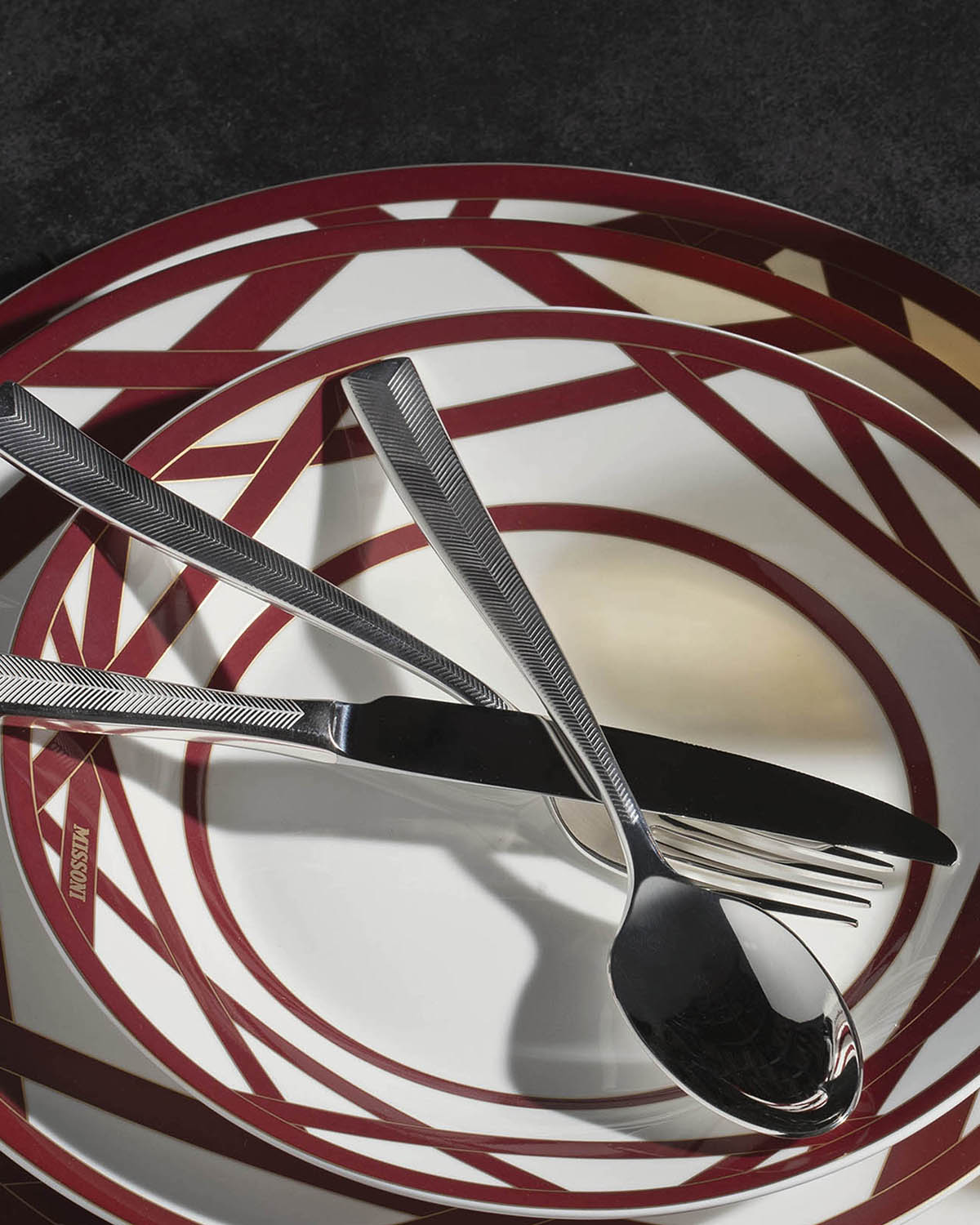 Table Forks ZIG ZAG Set of 6  Steel L 8"