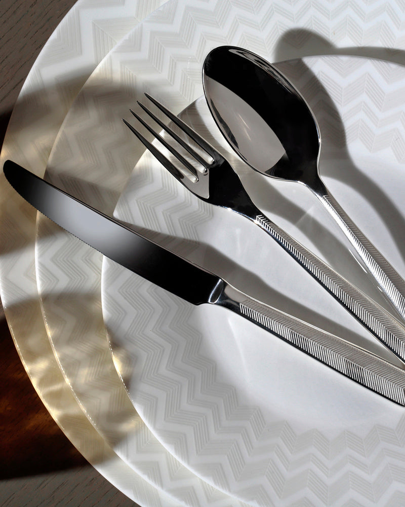 Missoni Home Tea Spoons ZIG ZAG Set of 6  Steel L 5.75"