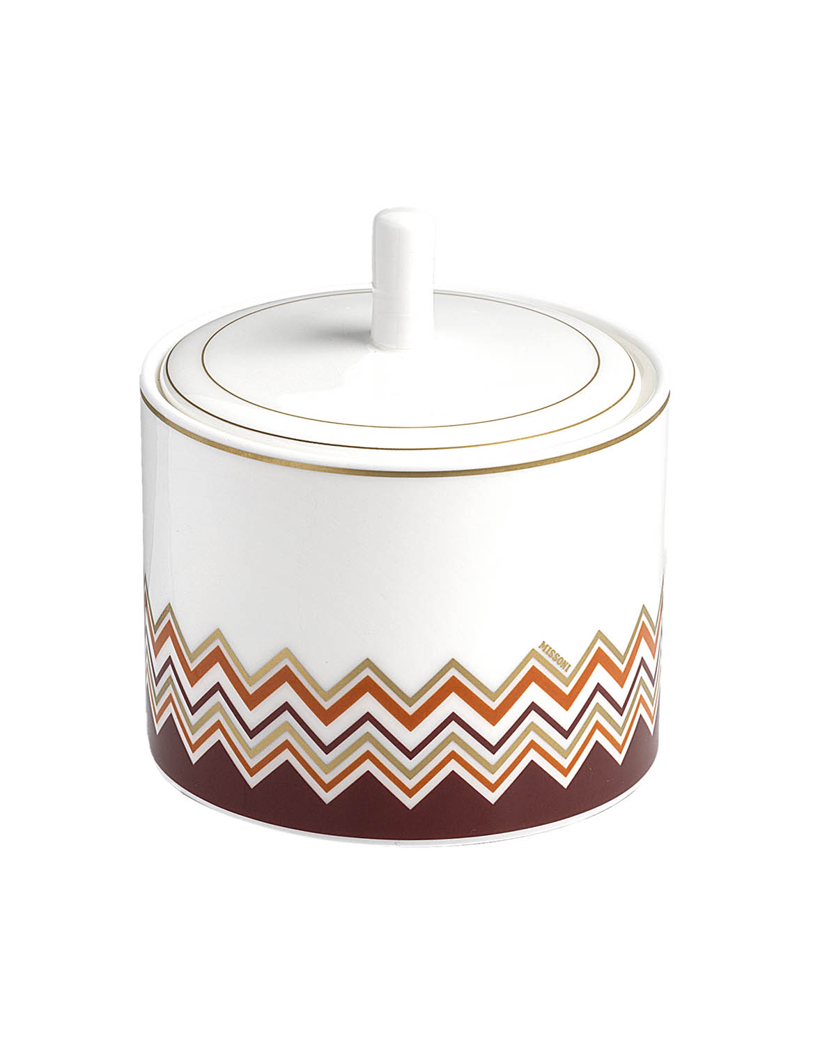 Missoni Home Sugar Pot ICONIC diam. 3.3", H 3.5"