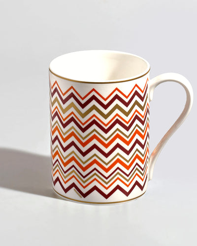Missoni Home Mug Cup ICONIC in Luxury Box diam. 3", H 3.9", cap. 12.5 oz