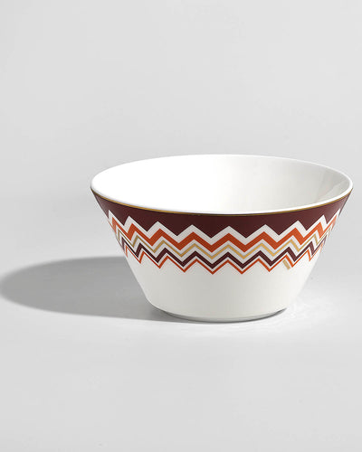 Missoni Home Fruit Bowls ICONIC Set of 2  diam. 5", H 2.5"
