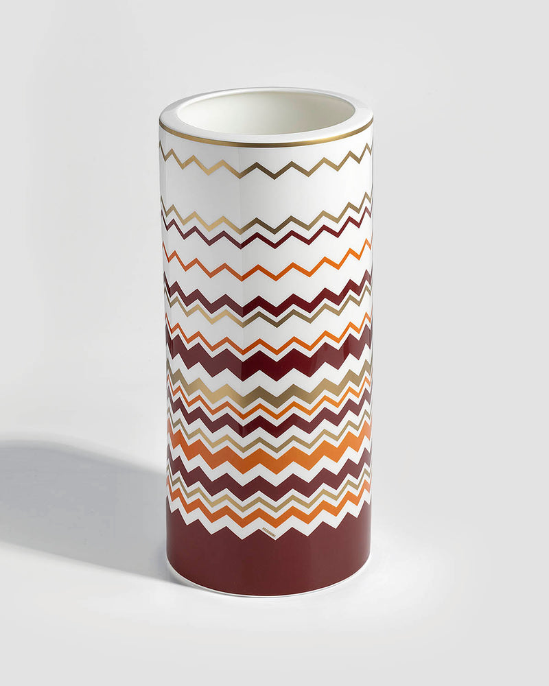Missoni Home High Vase ICONIC diam. 6.3", H 14"