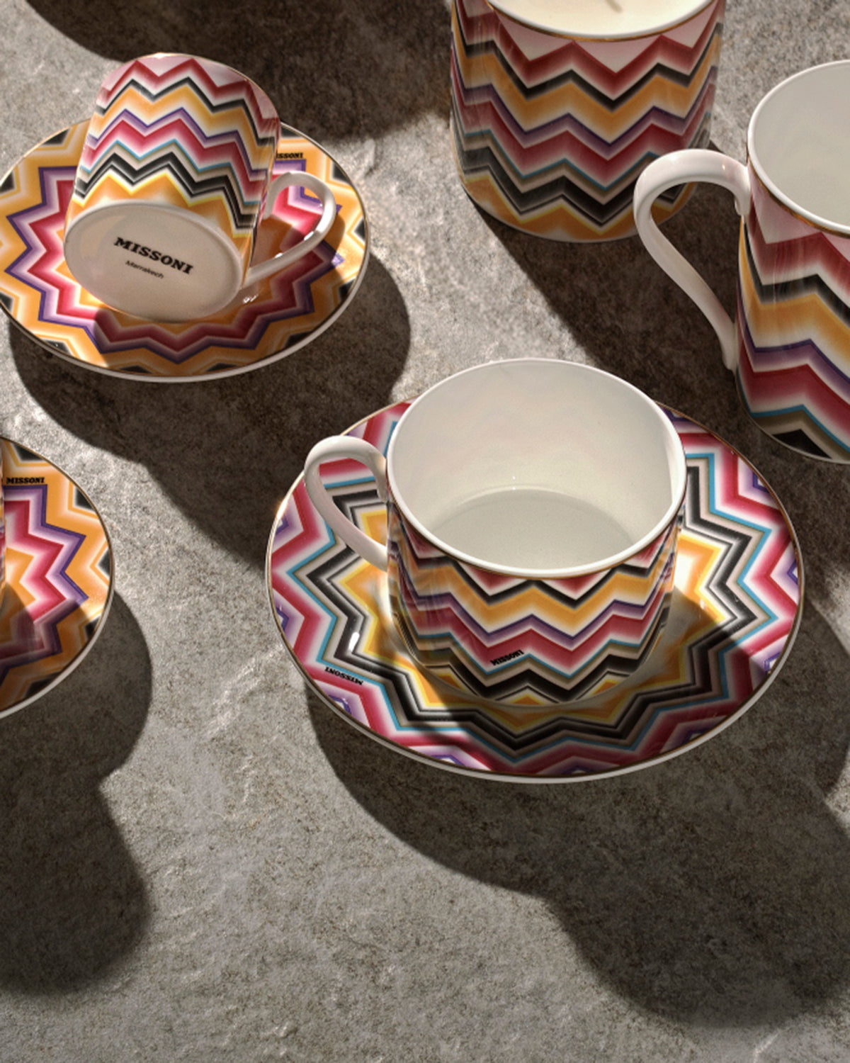 MARRAKECH Luxury box Set 2 Pcs. Coffee Cup & Saucer - Ø 6 X H 6,1 Cm Cap. 12 Cl. - S.12 Cm