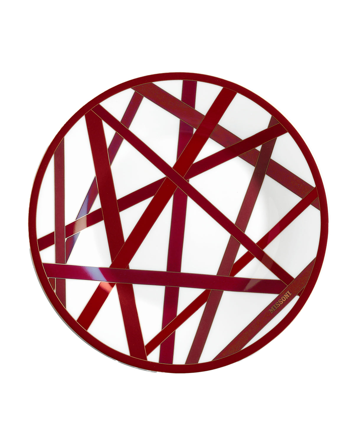 NASTRI BORDEAUX Set 2 Pcs. Dessert Plate - Ø 21,5 Cm
