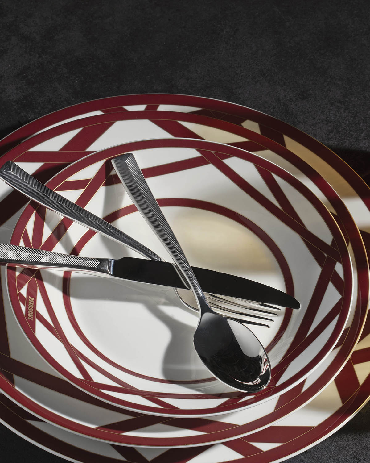 NASTRI BORDEAUX Round Serving Dish - Ø 32 Cm