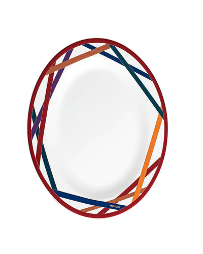 Missoni Home Oval Dish NASTRI  Multicolor diam. 14"