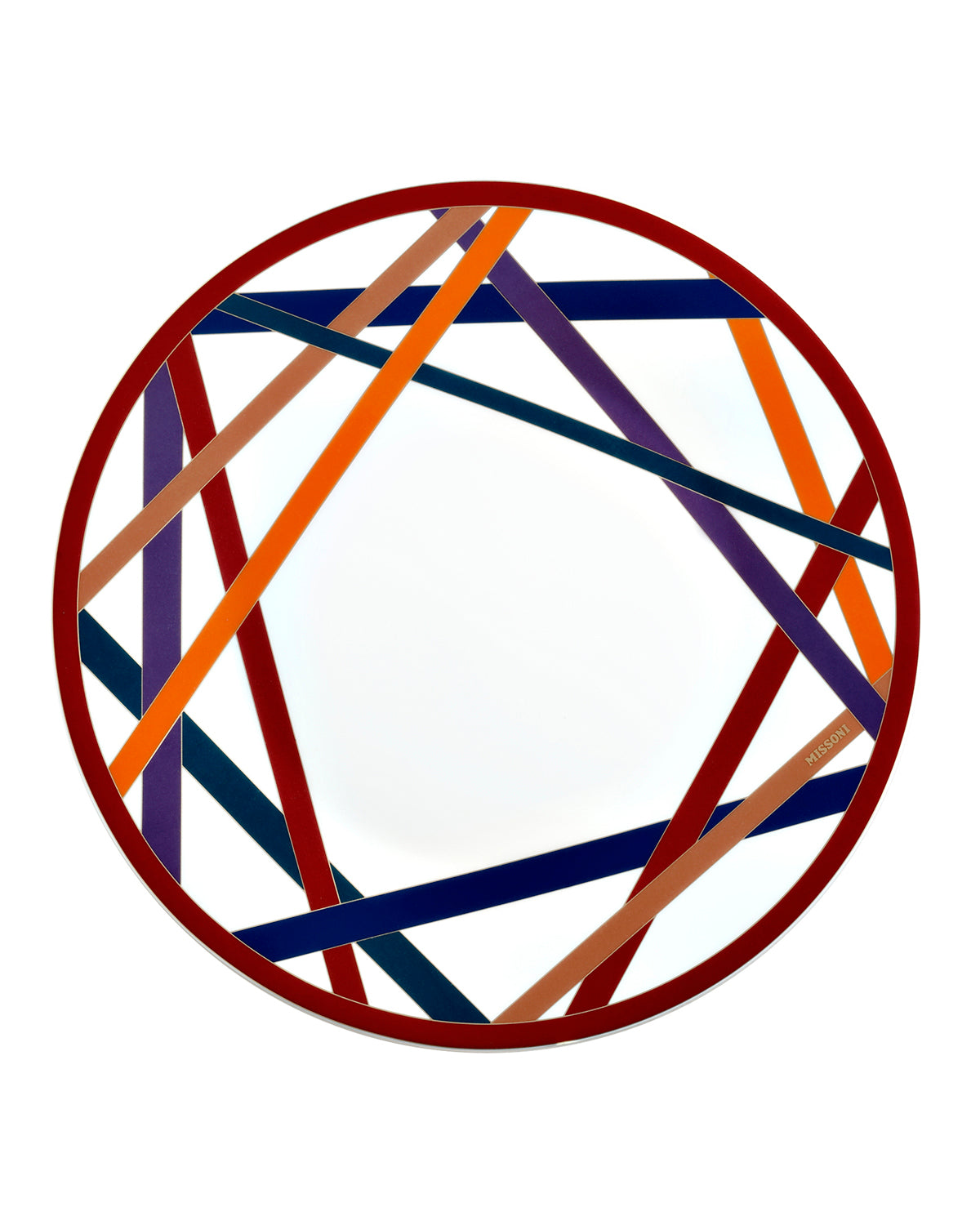 Missoni Home Charger Plate NASTRI  Multicolor diam. 12.5"