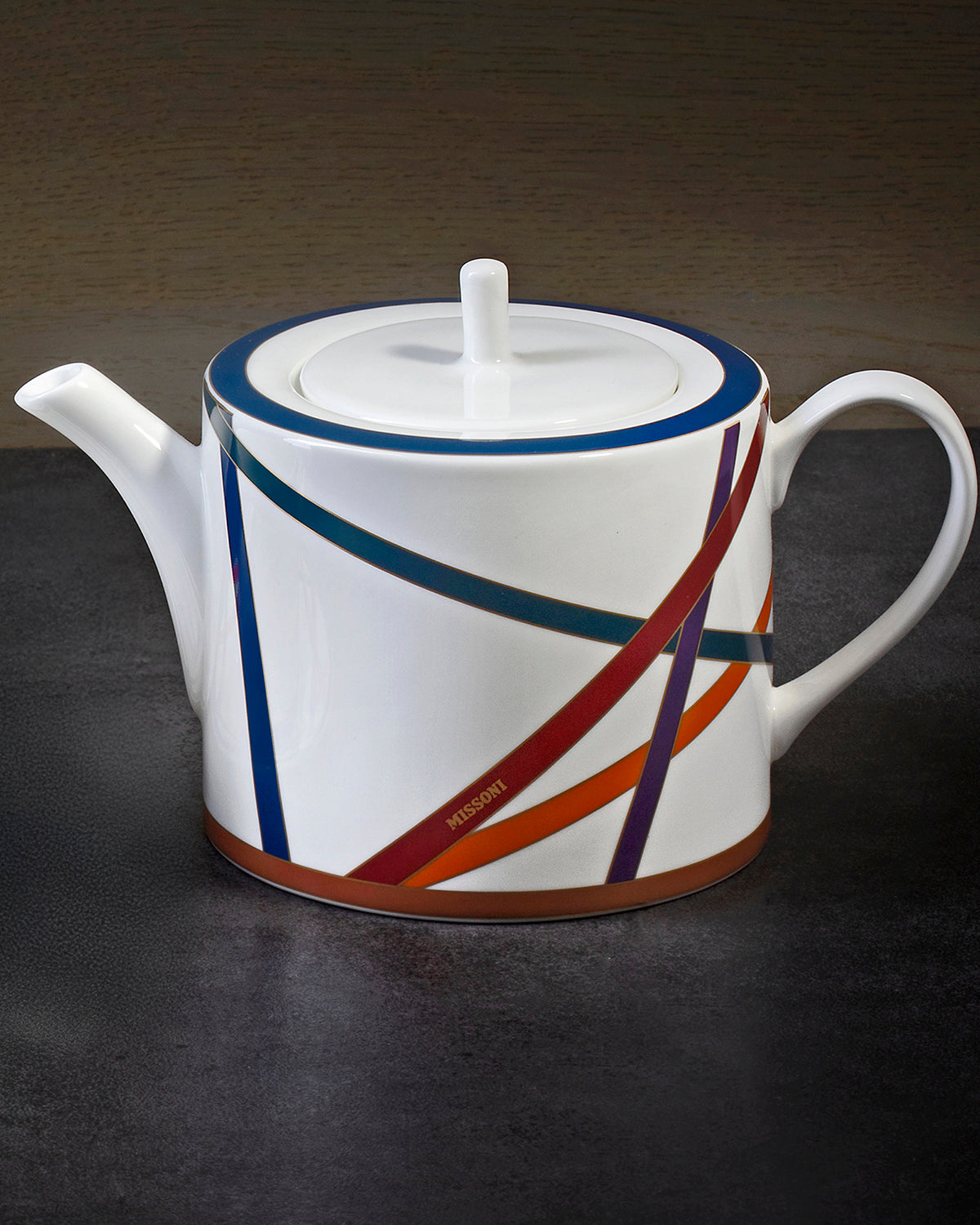 Tea Pot or Coffee Pot NASTRI  Multicolor diam. 4.75", H 5"