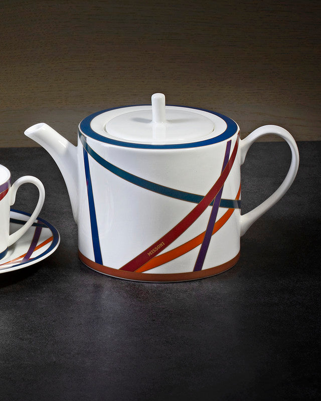 Missoni Home Tea Pot or Coffee Pot NASTRI  Multicolor diam. 4.75", H 5"
