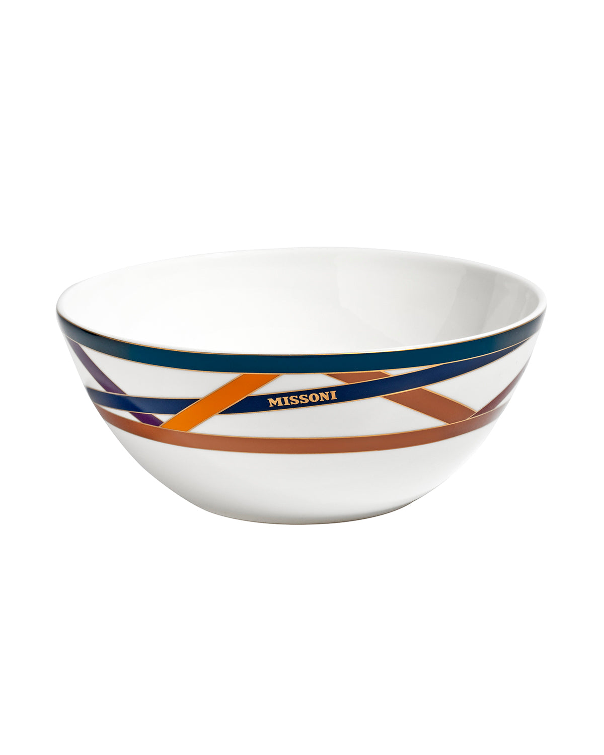 Missoni Home Soup or Cereal Bowls NASTRI Set of 2  Multicolor diam. 5.75", H 2.3"