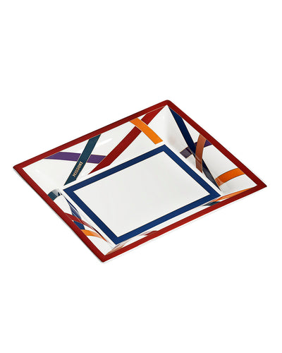 Missoni Home Tray NASTRI Rectangular Large in Luxury Box Multicolor 8.5" x 6.75"