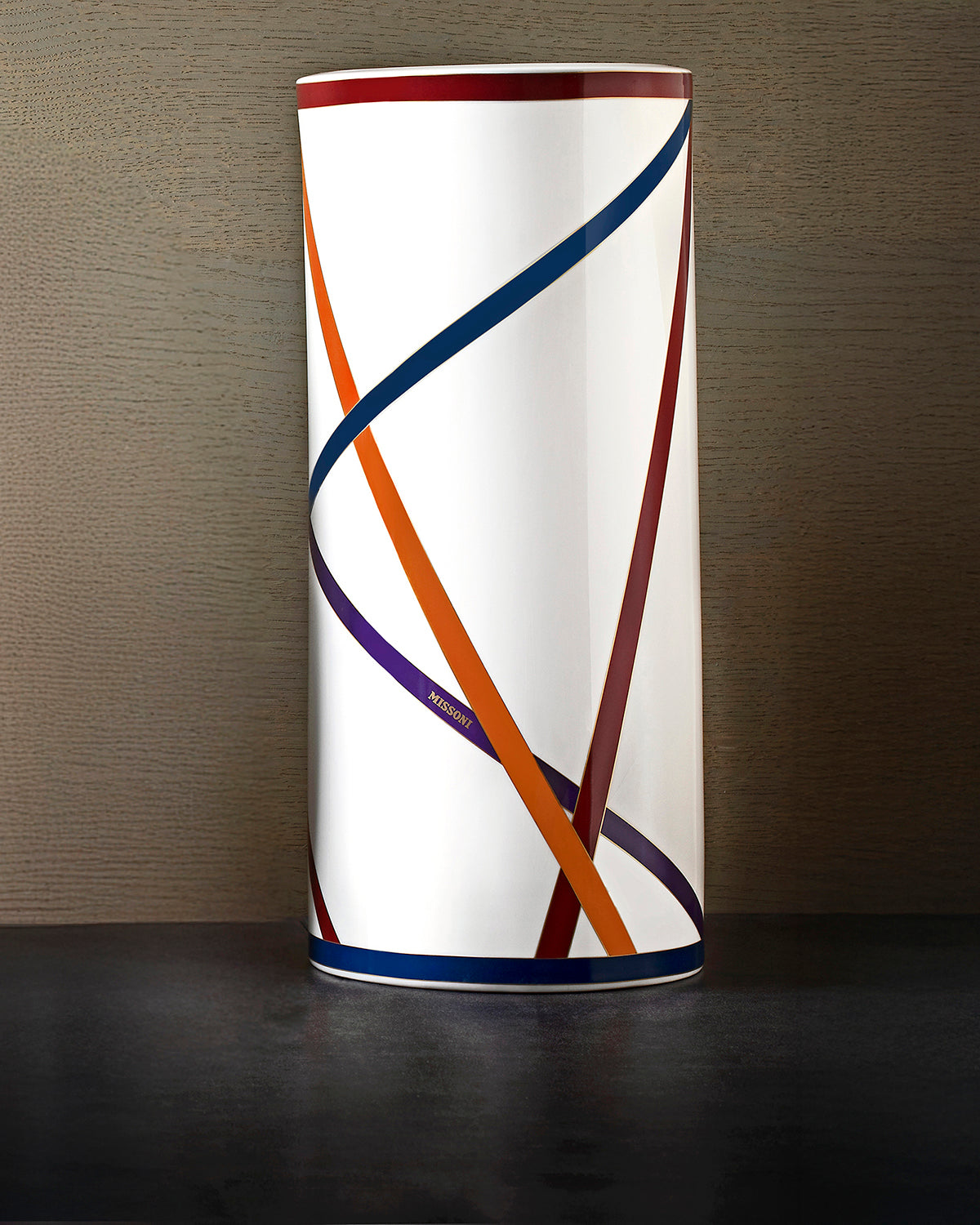 NASTRI MULTICOLOR High Vase - Ø 16* H. 36 Cm
