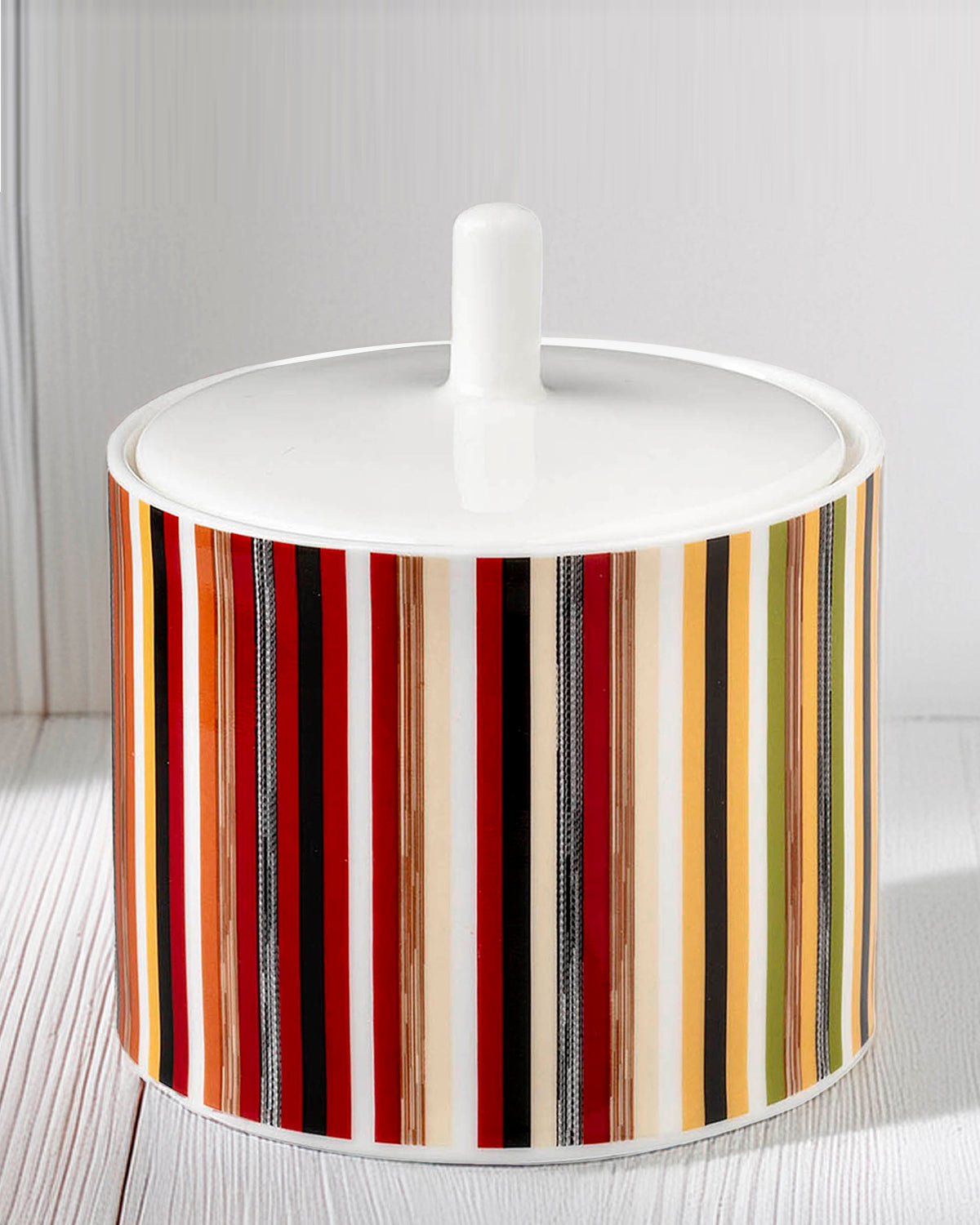 Sugar Pot STRIPES JENKINS 148 - Ø 8,6 x H. 9 Cm