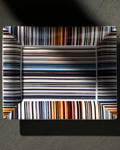 Missoni Home Tray STRIPES Rectangular Large in Luxury Box Jenkins 148 8.5" x 6.75"