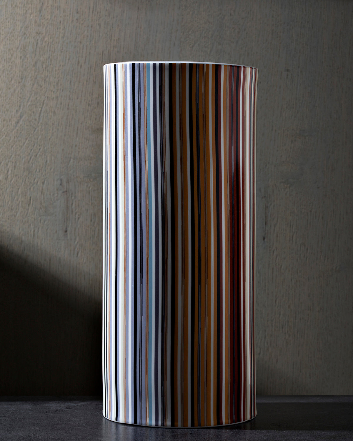 High Vase STRIPES  Jenkins 148 diam. 6.3", H 14"