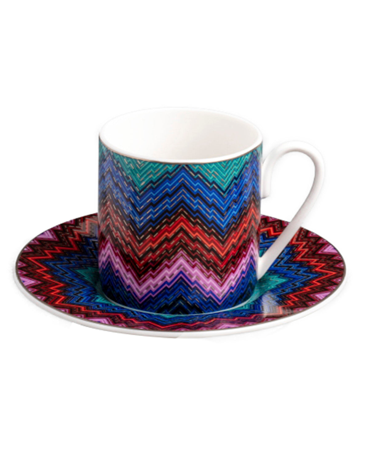 Coffee Cup & Saucer  STARLIGHT Set of 6 in Luxury Box - Ø 6 X H 6,1 Cm Cap. 12 Cl. - S.12 Cm