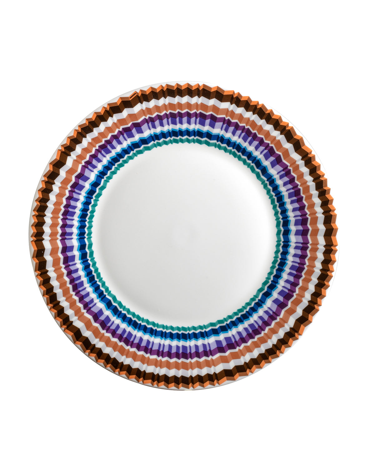 Waves Dinner Plate Set of 2. Dimensions: Ø 10.83"