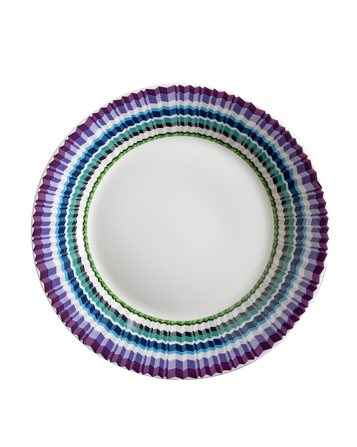 Waves Soup Plate Set of 2. Dimensions: Ø 8.66"