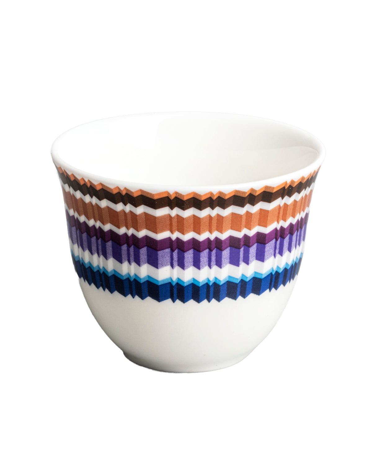 Waves Arabic Cup Set of 6 in luxury box. Dimensions: Ø 2.44" × H 1.97"