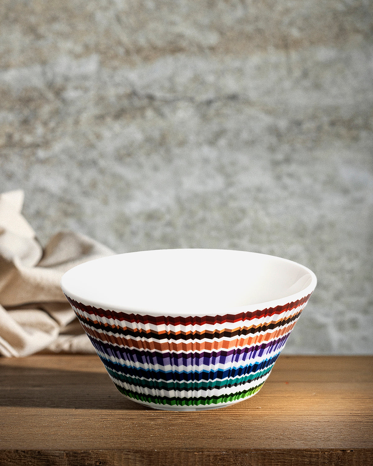 Waves Fruit Bowl Set of 2 Dimensions: Ø 5.04" × H 2.48"