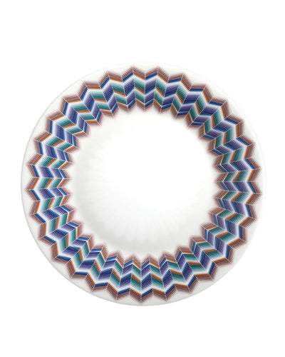 Missoni Home Dessert Plates ZIG ZAG Set of 6 Jarris 148 diam. 8.5"