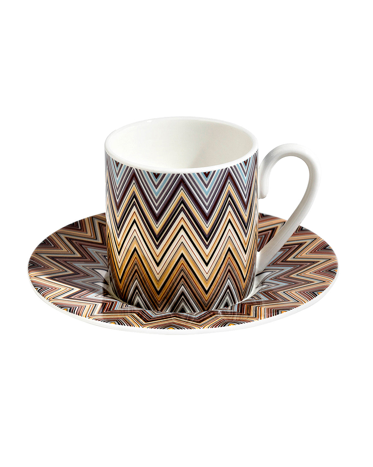 ZIG ZAG JARRIS 148 Luxury box Set 6 Pcs. Coffee Cup & Saucer - Ø 6 X H 6,1 Cm Cap. 12 Cl. - S.12 Cm