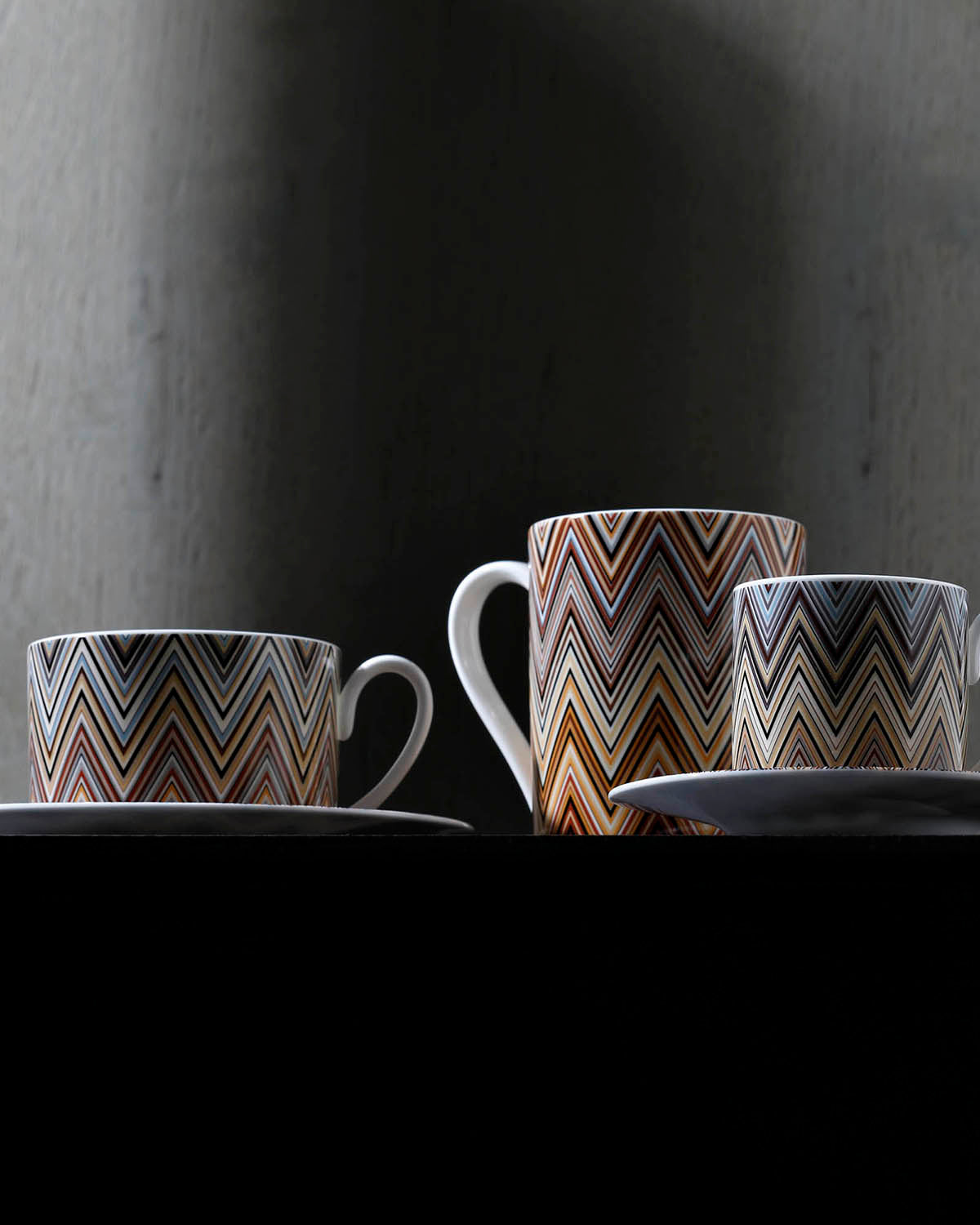 ZIG ZAG JARRIS 148 Luxury box Set 6 Pcs. Coffee Cup & Saucer - Ø 6 X H 6,1 Cm Cap. 12 Cl. - S.12 Cm