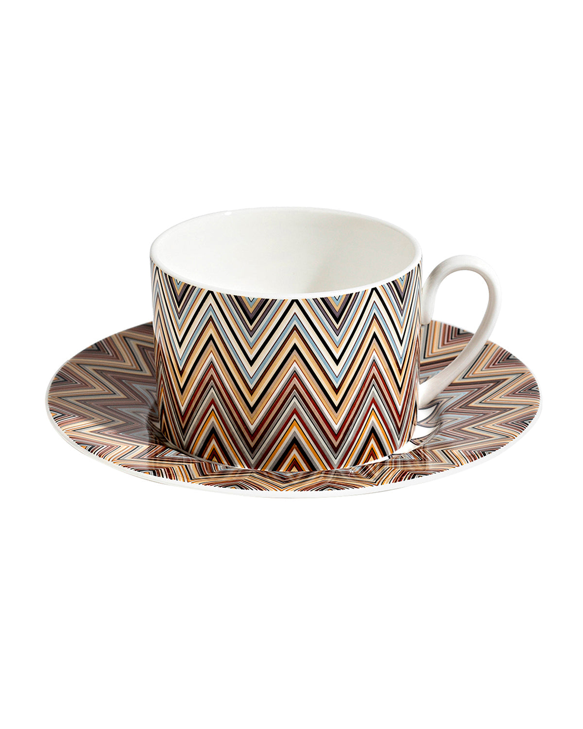 ZIG ZAG JARRIS 148 Luxury box Set 6 Pcs. Tea Cup & Saucer - Ø 8,5 X H 6 Cm Cap. 22 Cl. - S.15,5 Cm