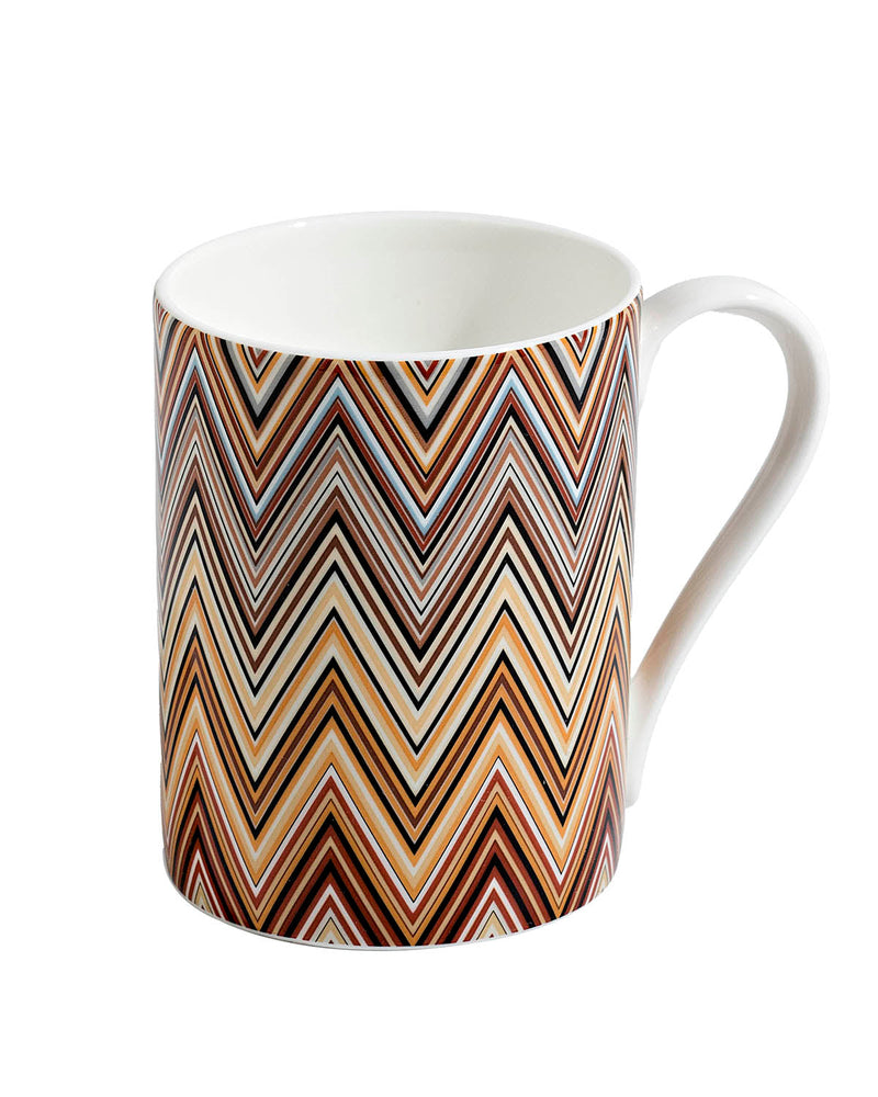 Missoni Home Mug Cup ZIG ZAG in Luxury Box Jarris 148 diam. 3", H 3.9", cap. 12.5 oz