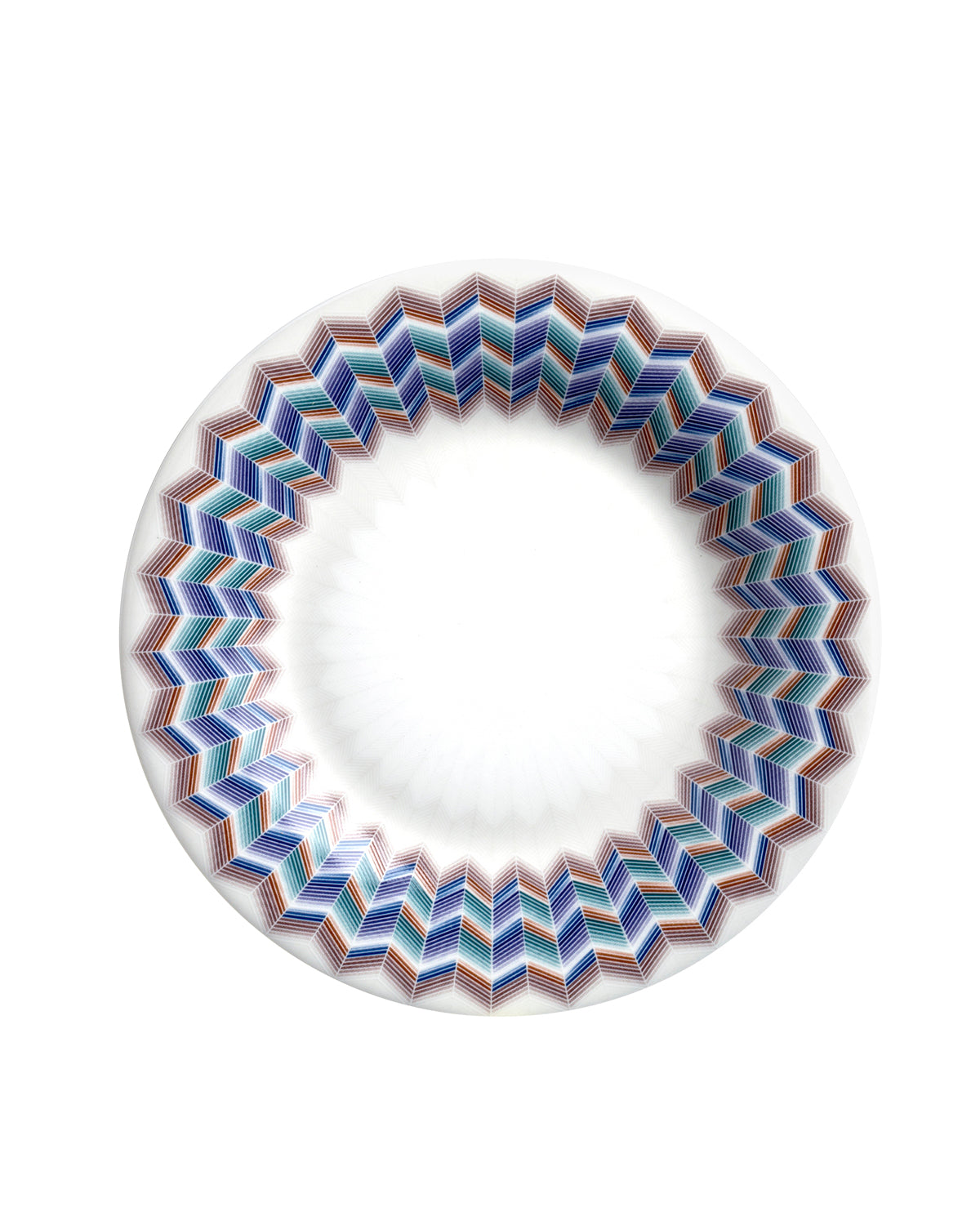 Bread & Butter Plate ZIG ZAG JARRIS 148 Set of 6 Fine Bone China Ø 6.1"