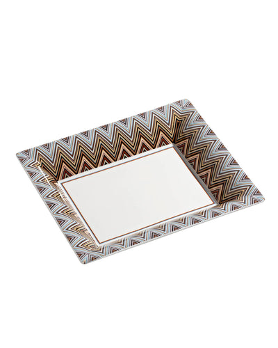 Missoni Home Tray ZIG ZAG Rectangular Large in Luxury Box Jarris 148 8.5" x 6.75"