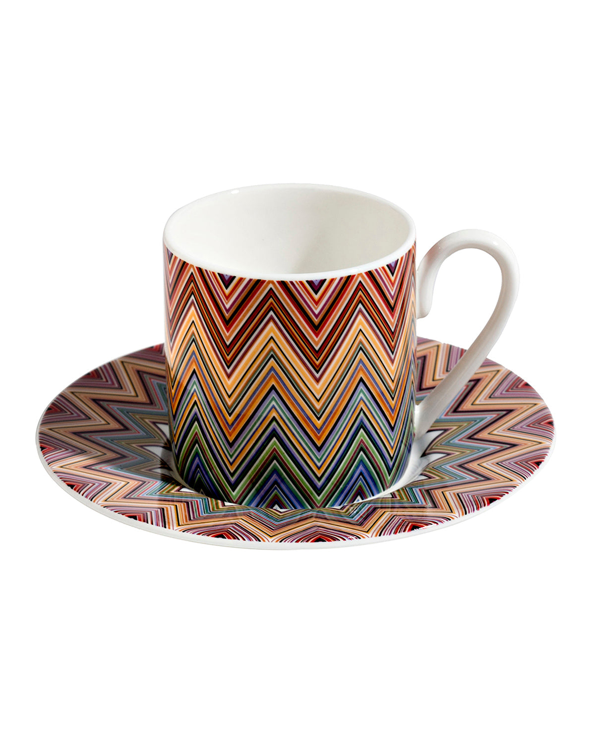 ZIG ZAG JARRIS 156 Luxury box Set 6 Pcs. Coffee Cup & Saucer - Ø 6 X H 6,1 Cm Cap. 12 Cl. - S.12 Cm