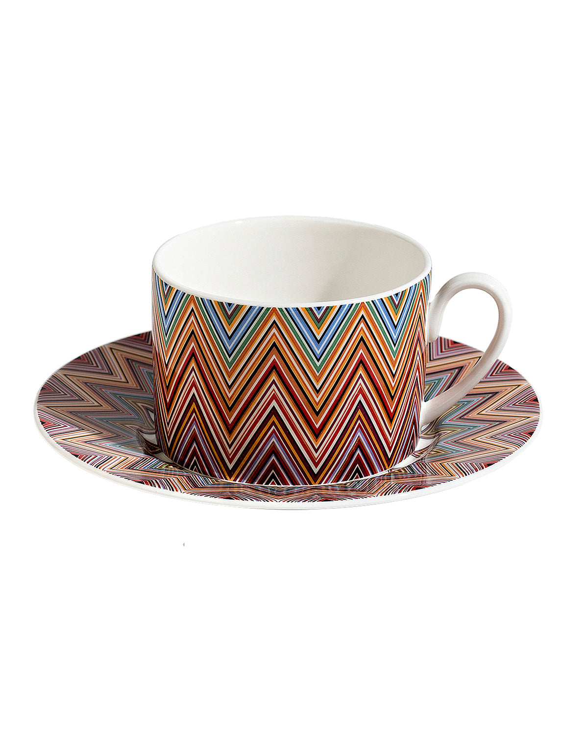 ZIG ZAG JARRIS 156 Luxury box Set 6 Pcs. Tea Cup & Saucer - Ø 8,5 X H 6 Cm Cap. 22 Cl. - S.15,5 Cm