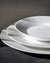 Dinner Plates ZIG ZAG Set of 6  White diam. 10.75"