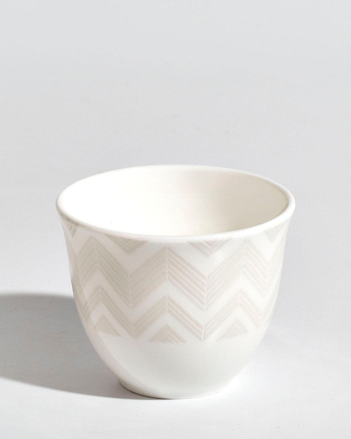 ZIG ZAG WHITE Luxury box Set 6 Pcs. Arabic Cup - Ø 6,2 X H 5 Cm