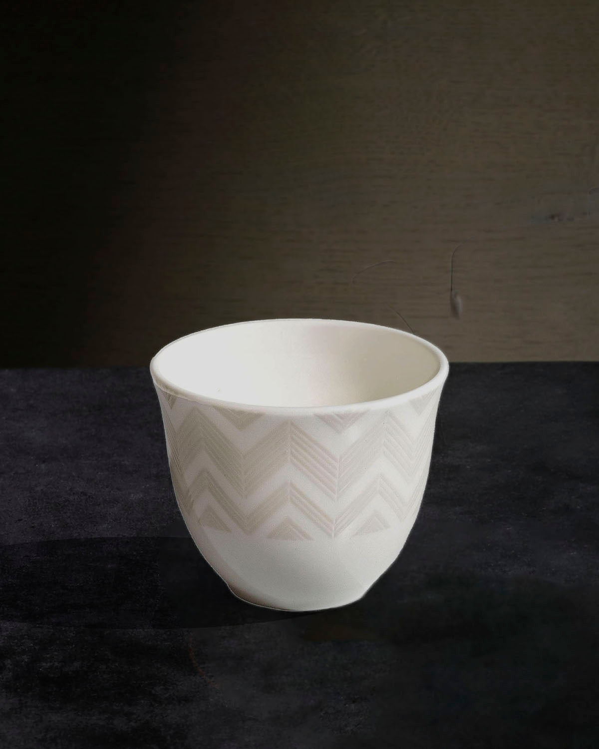 ZIG ZAG WHITE Luxury box Set 6 Pcs. Arabic Cup - Ø 6,2 X H 5 Cm