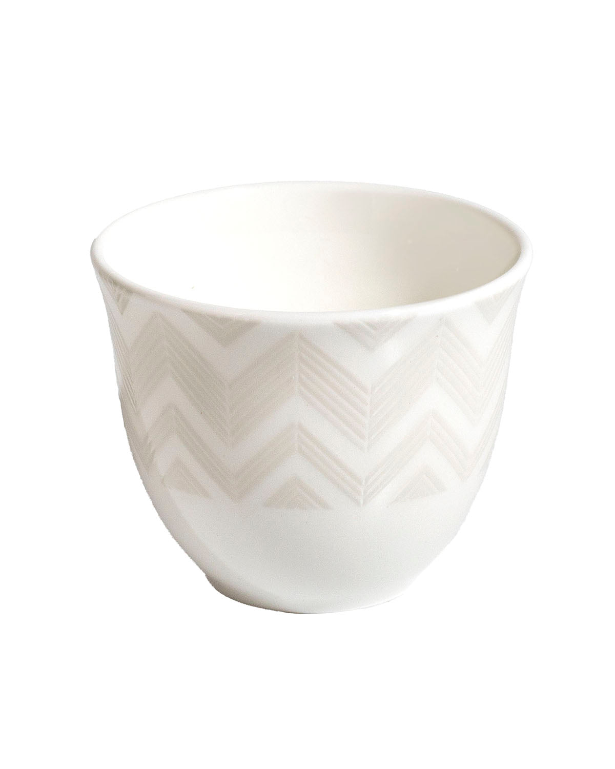 ZIG ZAG WHITE Luxury box Set 6 Pcs. Arabic Cup - Ø 6,2 X H 5 Cm