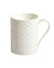 Mug Cup ZIG ZAG in Luxury Box White diam. 2.5", H 3.3", cap. 12.5 oz