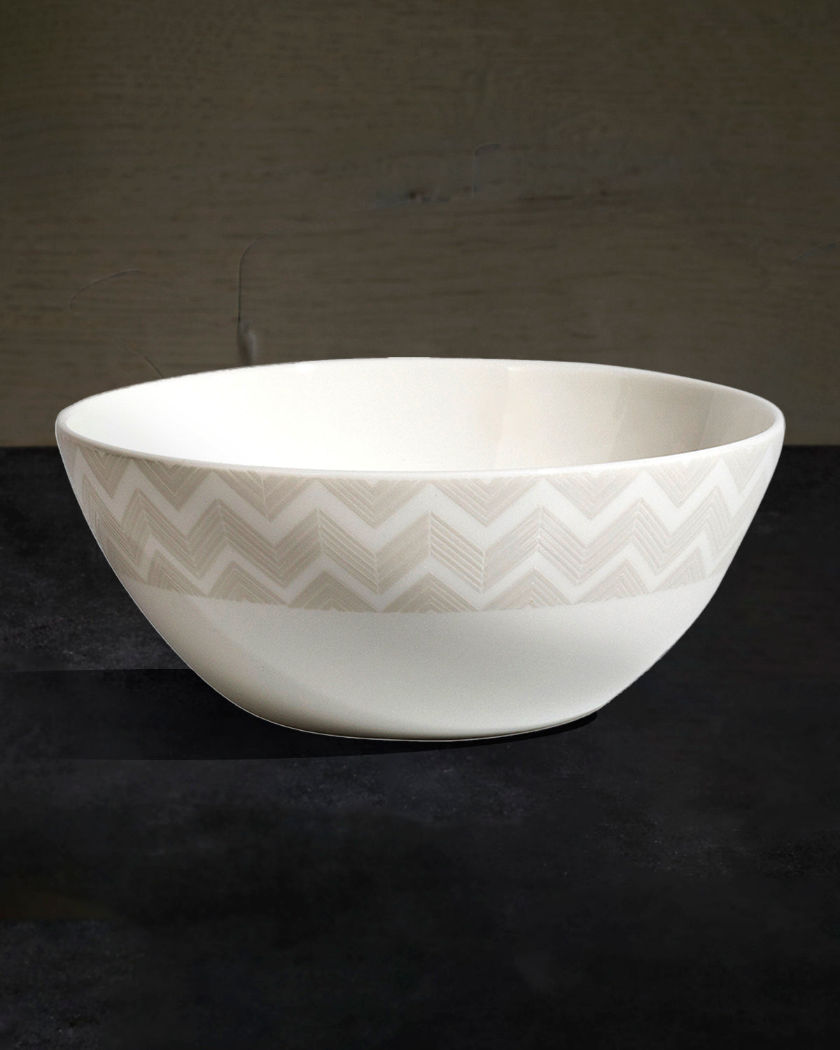 ZIG ZAG WHITE Set 2 Pcs. Soup Bowl - Ø 14,5* H. 6 Cm
