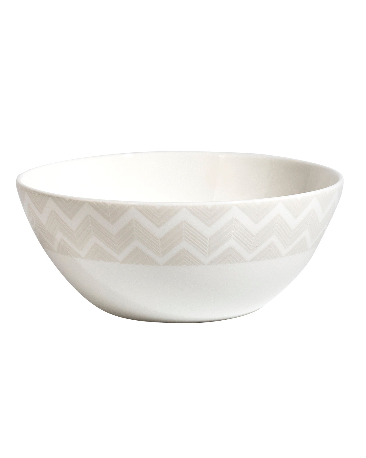 ZIG ZAG WHITE Set 2 Pcs. Soup Bowl