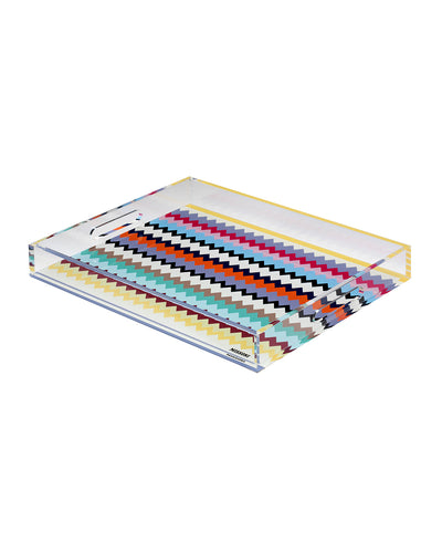 Missoni Home Tray RIVERBERO VASSOIO MULTICOLOR Large 12 x 18 in