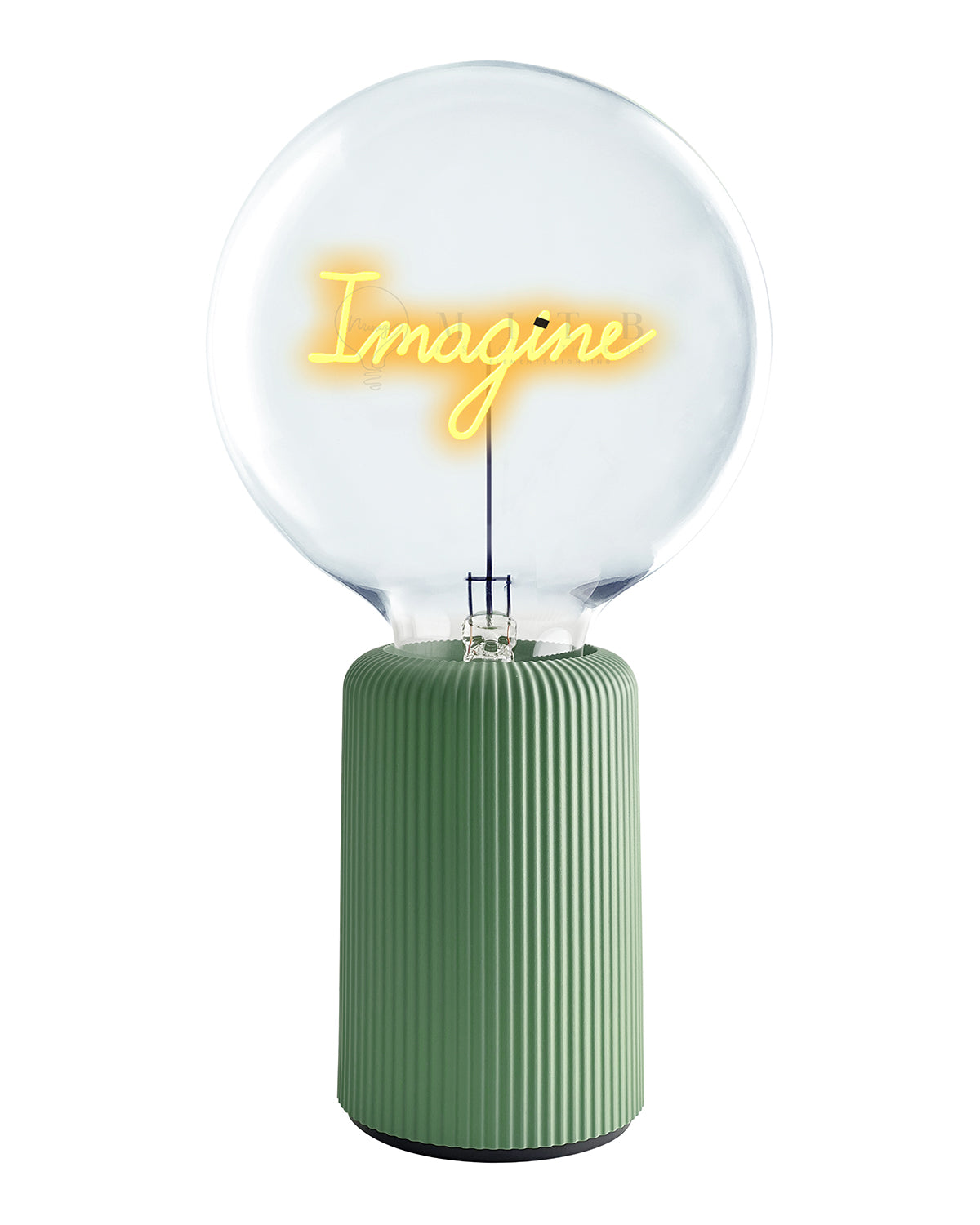 Bulb IMAGINE  Amber with Base Table Lamp PORTABLE Pop Nomad Emerald
