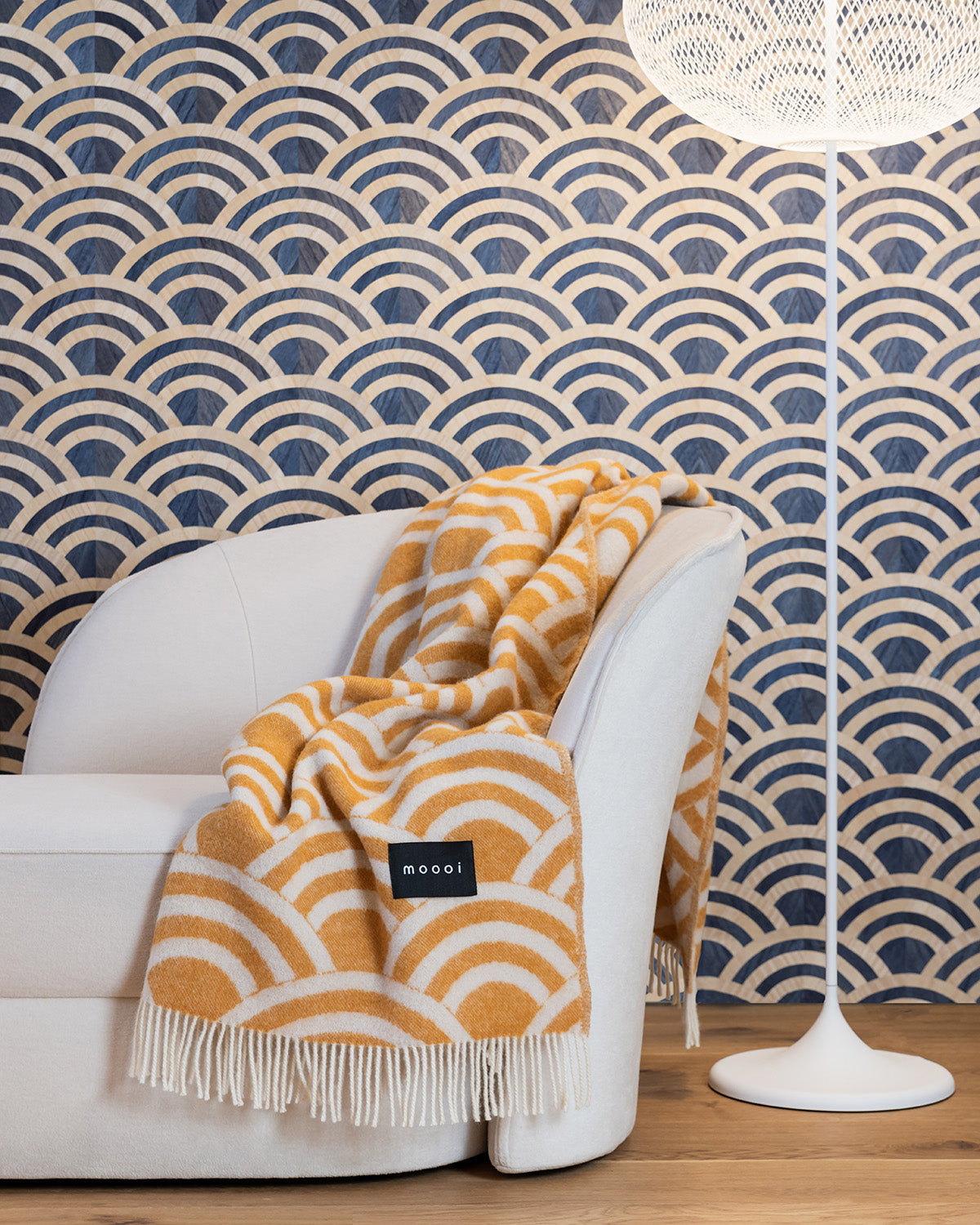 Maison Deux Blanket MOOOI LUCKY O's Amber