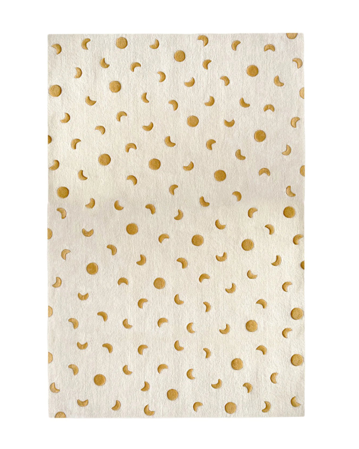 Maison Deux Rug MOONS Cream / Gold 5.5 x 7.9 ft