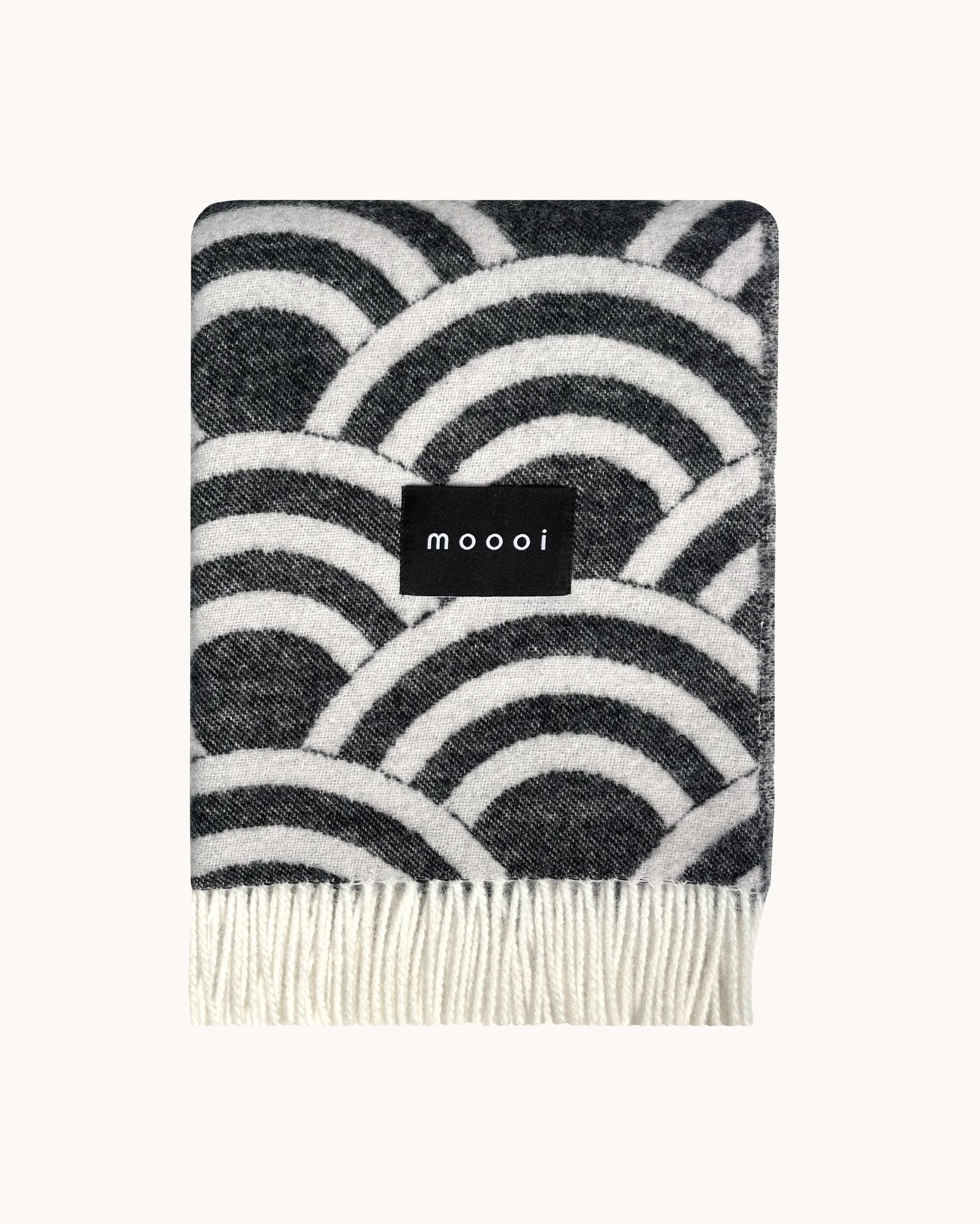 Maison Deux Blanket MOOOI LUCKY O's Black