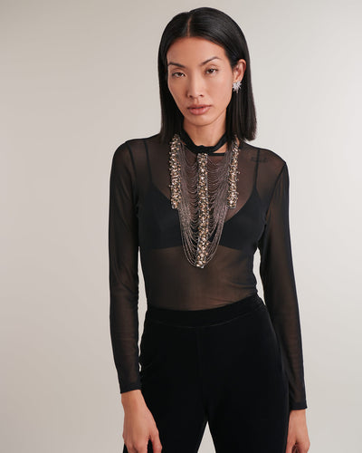 Women's Collar OGLAM Black Size TU