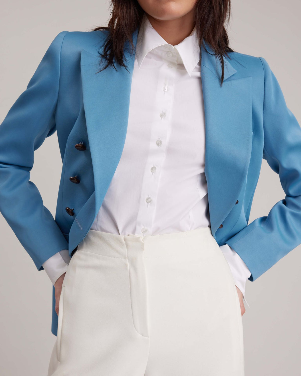 Women's Jacket LONORA Icy Blue Size 42