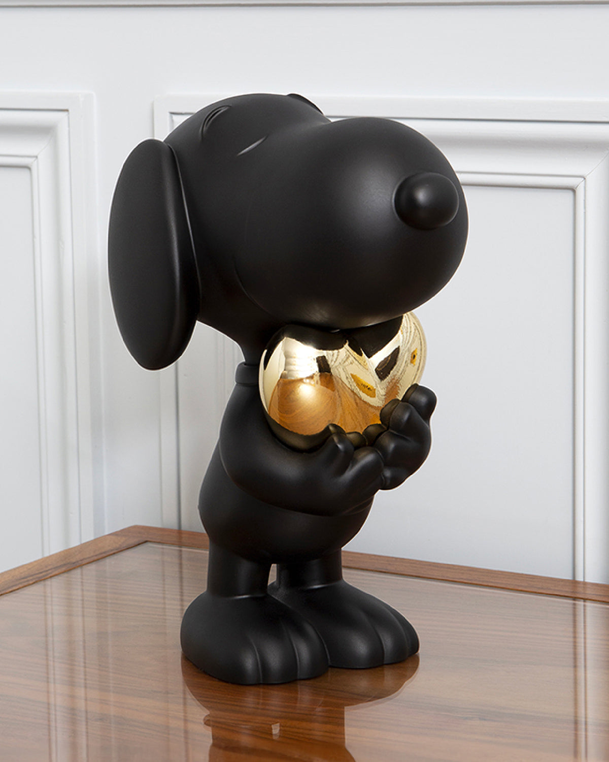 Snoopy HEART - LD Studio - Matt Black & Chromed Gold - 21.5"
