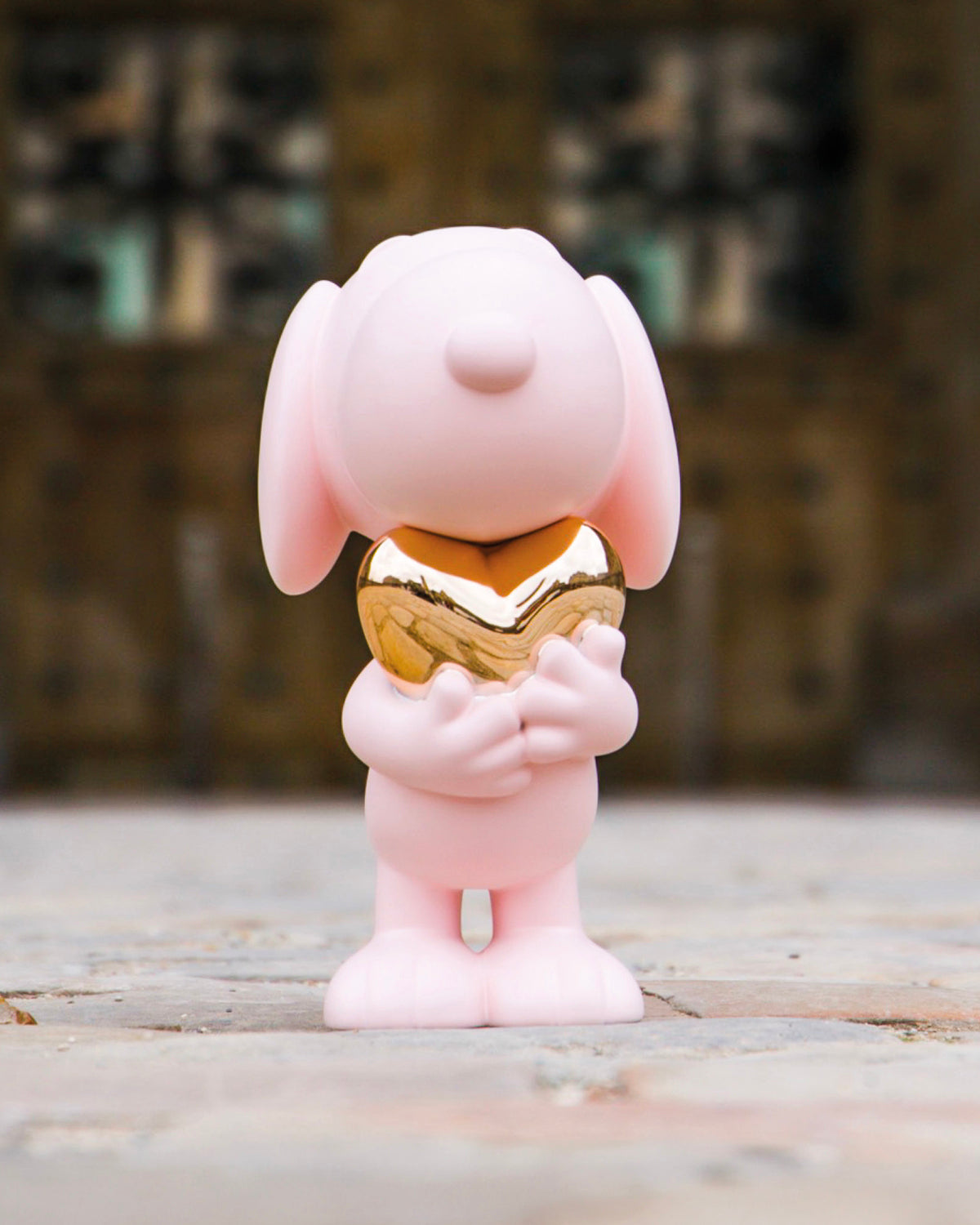 Snoopy HEART - LD Studio - Pastel Pink & Chromed Pink Gold -21.5"