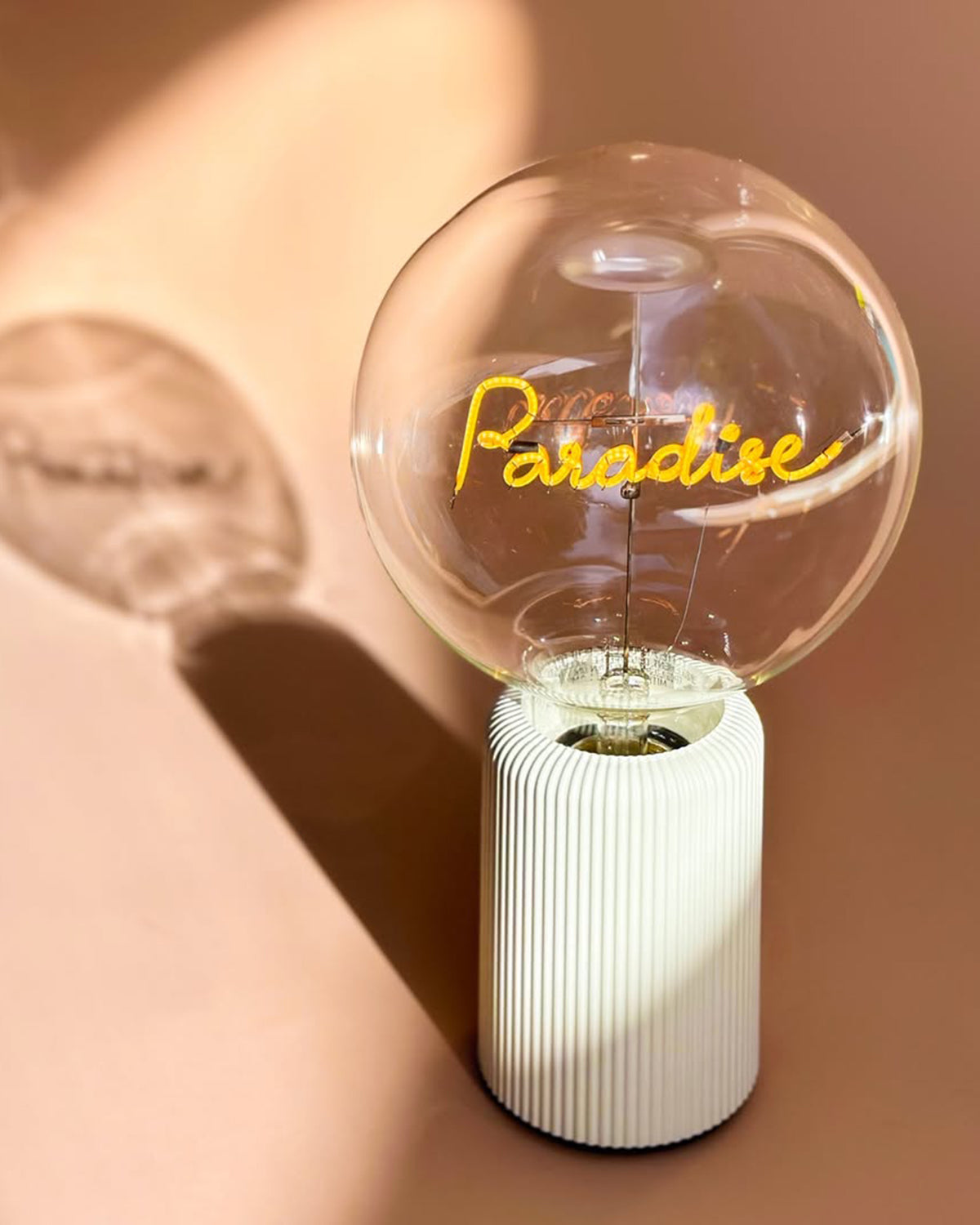 Bulb PARADISE Amber with Base Table Lamp PORTABLE Pop Nomad
